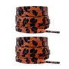 Shoe Parts 3Pair 120CM Animal Pattern Shoelaces Flat Sneakers Laces Shoes Drawstring Leopard Print Strings Snake Tiger Accessories