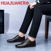 Casual Shoes Mens Patent Leather Oxford Men Bekväm brittisk snörning Solid Formal Shoe Wedding Gentleman Dress Footwear