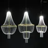 Decorazione per feste Golden Led Crystal Hanging Lampada Casa Soggio