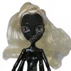 Black Skin Monster Doll Head 2 sztuki/partia moda czerwono -białe włosy zestaw instalacyjny lalki DIY w połączeniu z wykwintnym makijażem odpowiednim do zabawek potworów