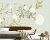 Wallpapers Papel De Parede Custom Tropical Plant White Flowers Wallpaper Mural Living Room Tv Wall Bedroom Home Decor