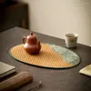 Tineau de thé chinois rattan mat zen rétro sec pour table Tablepie thermique Potte de pot