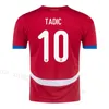 2024 Serbia National Team Mens Soccer Maglie Jovic Kolarov Vlahovic Sergej Matic Ljajic Shirt da calcio uniformi set completo per bambini 2025 Euro Cup