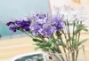 10 hoofden lavendel kunstbloemen bruiloft bruids boeket feest huis woonkamer decoratieve bloemen boeketten groene planten15660115