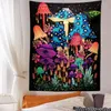 Gobeliny grzybowe wiszące botaniczne boho dekoracje tkaniny hipis mandala dekoracje tapiz mural