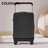 Чемоданы Colenara Buggage с колесами передняя часть открытия ноутбука USB -зарядка Tepley 20 "22" 24 "26 -дюймовый чемодан