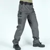 Pantalones casuales tácticos militares múltiples para hombres pantalones al aire libre pantalones de senderismo al aire libre entrenamiento de entrenamiento resistente 240423