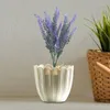 Kwiaty dekoracyjne sztuczne rośliny symulacyjne lawendy wewnątrz UV odporne na Outdoier fioletowe Fałszywe do wystroju domu