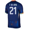 24 25 Shirt calcistico Netherlands Memphis European Holland Jersey Dutch Men Kits Kits Virgil de Ligt Fde Jong Virgil Dumfries Bergvijn Shirt Xavi Gakpo Set