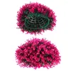 Flores decorativas Eucalipto Bola de hierba Simulación Simulación Falsas Topiario Artificial Outdoor Plants