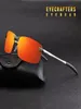 Orange Mens UV400 Polariserade solglasögon Sportkörning Speglade solglasögon Rimless Metal Glasses Eyewear 3043DM4261411