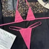 女性用水着Qinjoyer Micro Bikini Women Pink String Mini Thong水着バススーツセット2024ブラジルビーチ