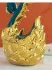 Dekorative Figuren kreatives Keramikhandwerk Ornamente Swan Vogel Golden Simulation Tier abstrakte Handwerk Home Dekoration