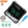 4*90° Digital Inclinometer Angle Protractor Backlight Protractor IP54 Slope Meter Single-side Magnetic Electronic Goniometer 240429