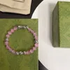 Designer perlé Le nouveau bracelet rose dispose d'un bracelet de conception unique personnalisé et peut être porté par les hommes et les femmes en tant que bracelet à la mode