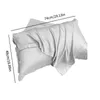 1 parça Tencel ipek düz renkli serisi tek yastık kılıfı buz saten yastık kılıfı rahat ve nefes alabilen 240510