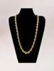 10mm Thick 76cm Long Rope ed Chain 24K Gold Plated Hip hop ed Heavy Necklace For mens5531908