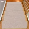 Carpets 1/5PCS Stair Anti-skid Carpet Non-Slip Solid Wood Rectangular Treads Floor Protectors Device Wash Mat