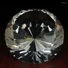 Decorative Figurines Huge Big Size 11.8 Inch Diameter Crystal Diamond Stone Drawing Room Lobby Fengshui Decor