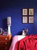 Wallpapers vaste kleur royal blauw decor contactpapier voor woonkamer zelfklevende waterdichte wallpaper peel en stok muursticker