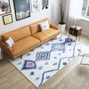 Carpets Morocco Style Beige White Geometric Rug Big Size 140 200cm Living Room Coffee Table Carpet Pastoral Decoration Mat