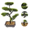 Decorative Flowers Pine Tree Decor Fake Bonsai Artificial Plants Home Indoor Light House Decorations