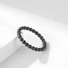 Exclusive ring for couples non-defrmation Jewelry small round bead stackable womens personalized with common vanly