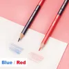 Lápices Deli Red Blue Pencil HB Bicolor Pen adecuado para niños y adultos en diseño Dibujo de marcado industrial de ingeniería y estaciones de lápiz de madera D240510