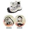 Sandals Childrens Sports 2024 Summer New Hollow Breathable Mesh Chaussures pour filles Soft Sole Casual Dad Men and Children H240510