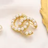 Design del marchio Donne doppio piccolo fragranza set diamante Pearl Spilla personalità Corsage cappa per pin designer Creare spille da moda per regali per le vacanze bohémien