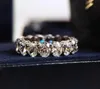Clusterringen Luxe ovaal gesneden Moissanite Diamond Ring Origineel 925 Sterling Silver Engagement Wedding Band Ringen voor vrouwen Brida5223890
