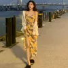 Party Dresses First Love Floral Skirt Women's Summer 2024 Chaoxian Break French Niche Suspender Dress