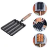 Mugs Food Sausage Tool Outdoor Barbecue Supply Dog Mold Bakeware Non-stick DIY Wood Steaming