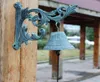 Decoratieve gietijzeren Franse stijl Scroll Bloembeugel Deur Bell Patio Garden Gate Hook Yard Outdoor Home Decor Accent Welkom DI2165420