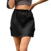 Röcke Street Rock hohe Taille Arbeitskleid Kleid Kleid mit Festfarbe A-Line Mini Cargo