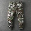 Męskie spodnie XS Desert Jungle Mountain Camuflage dla mężczyzn wiosna jesienna elastyczna talia spodnie jogger męskie multi kieszenie odzież robocza