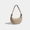 Hobo Casual Women's Bag 2024 Style d'été Paille de grande mode Niche rétrosable Single Single Single Diagonal Dumpling