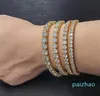 bracelets de créateurs en argent chaîne en or diamant zircon bijoux de mode en acier inoxydable pour hommes 3 mm 4 mm 5 mm 7 pouces 8 pouces 9 pouces pour adultes