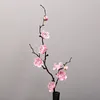 Decorative Flowers 1PC Chinese Style Simulation Plum Blossom Small Winter Wedding Silk Flower Home Decor Realistic Aesthetic