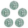 Fleurs décoratives 10 pcs arbres en plastique rack à balle floral plantes artificielles extérieurs ornement d'herbe topiaire