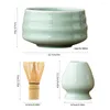 TEAWARE SETS CERAMIM MATCHA Vispa Set Japanese Making Kit 4st Accessories Tea Ceremony Green Powder