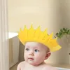 Zakółka szamponu Wodoodporna ochrona ucha Baby Shower Cap z regulowaną silikonową dziecięcą czapkę szamponu 240506