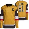 #61 Mark Stone Vegas Hockey Trikot #9 Jack Eichel Alex Pidrangelo William Karlsson Jonathan Marchessault Thompson Tomas Hertl Adin Hill Golden Knights Trikots