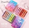 Dragon Ranee 6PCS Set Transparent fuktgivande läppolja Glans Reparation Care Långvarig Hydrating Lipgloss Liquid Lipstick Tint C8179518