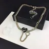 Collier de pendant coeur de poulet de poulet de créateur qui ne s'estompe jamais le collier de lettre de marque de haute qualité