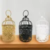 Kandelaars Creative European Holder Handmade Bird Cage Light Luxe metaalmateriaal Candelero Home Decor