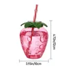 Wasserflaschen Schöne Cartoon Frucht Tee Milchsaft Flasche Erdbeer Ananas Wassermelon Sommer Stroh Cup Getränkware