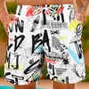 Heren shorts Summer Scenery Quiry Digital Print Drawing met elastische taille Casual Fashion Beach Board No Mesh
