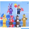 Minifig 6pcs/lote Educacional Blocks Toys Cinco noites em Freddys minifigs Block mini figuras define Drop Delivery Gifts Modelo Bri otb7x