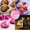 Baking Moulds Semi Sphere Silicone Mold 3 Pack For Making Chocolate Bomb Cake Jelly Candy Dome Mousse